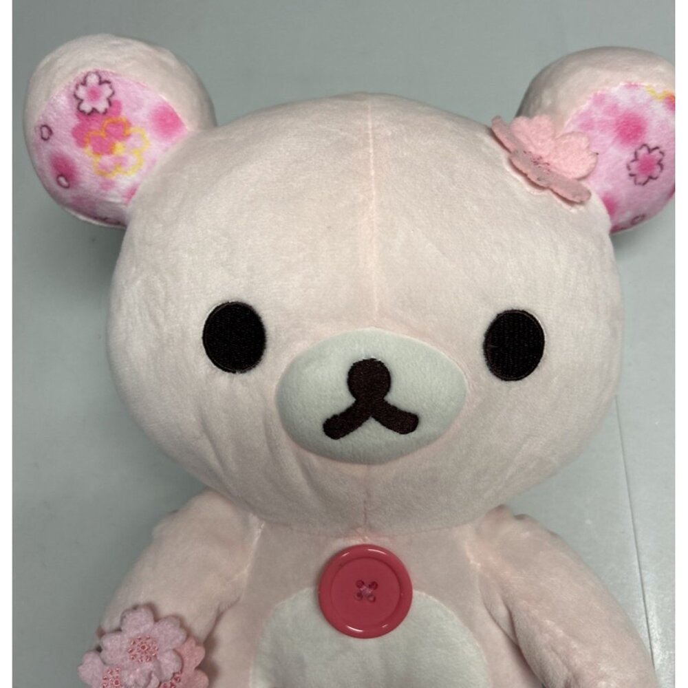Rilakkuma Cherry Blossom Bear Plush Cute Pink - Picture 5 of 6